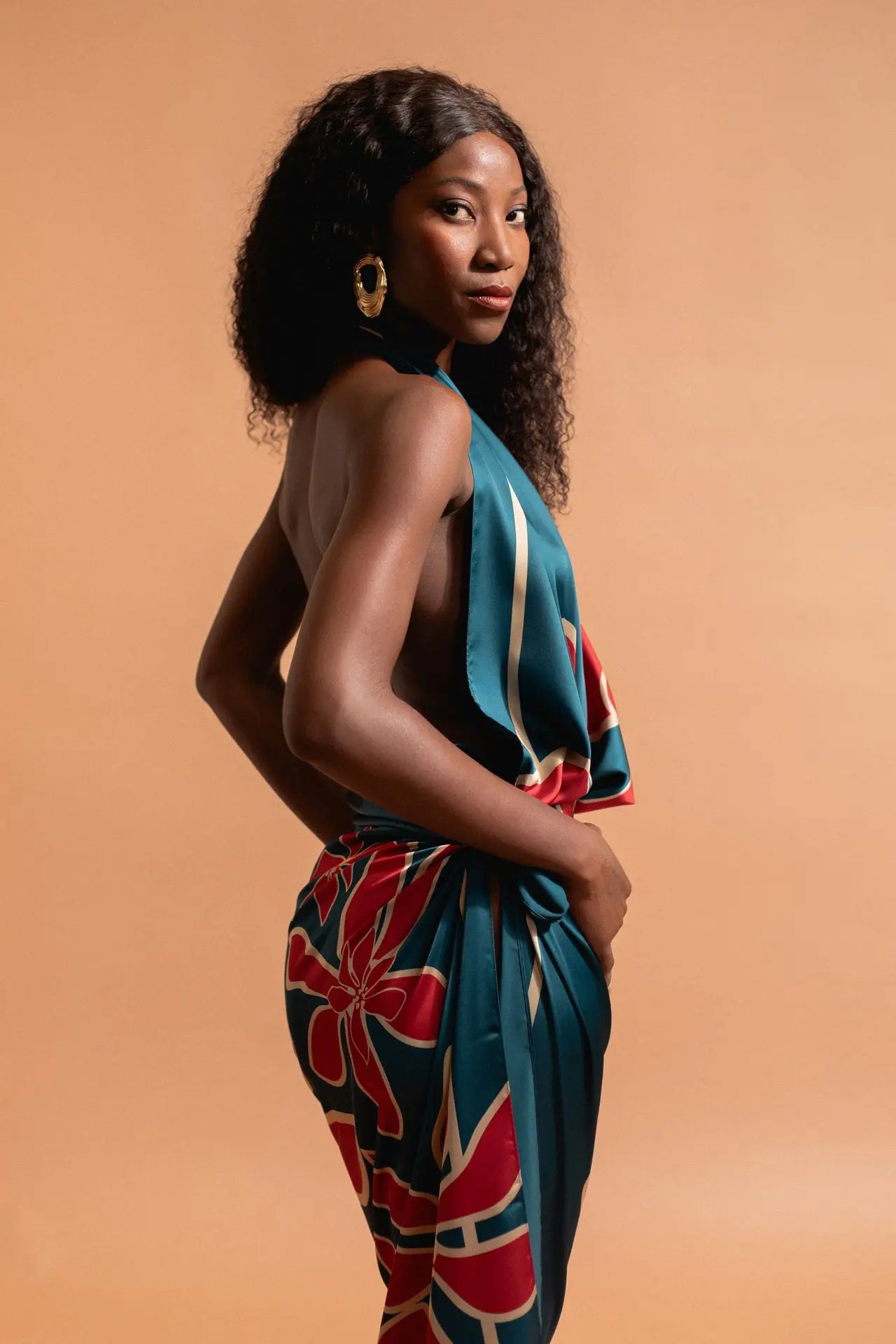 Paréo long imoa deep blue